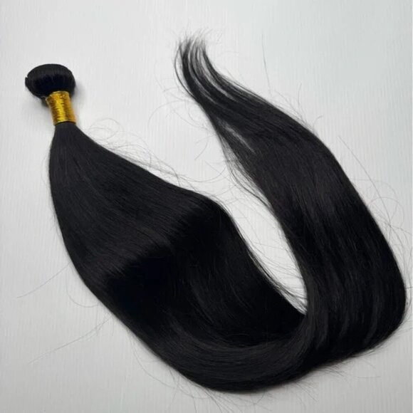 24 In Virgin Black 100% Human hair Bundle - Picture 1 of 4